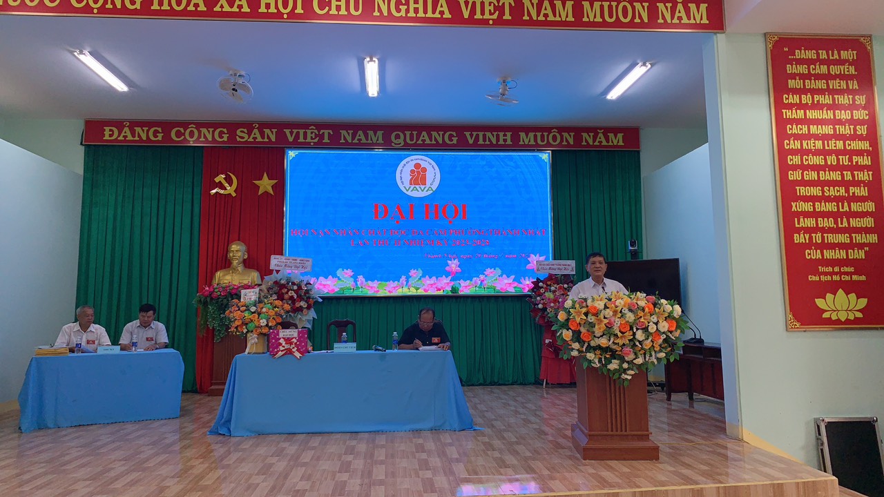 ĐẠI HỘI HỘI NẠN NHÂN CHẤT ĐỘC DA CAM PHƯỜNG THÀNH NHẤT LẦN THỨ II, NHIỆM KỲ 2023 - 2028